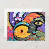 アムステルダム・グラフィティ、カラフルクールと ポストカード (正面/裏面)