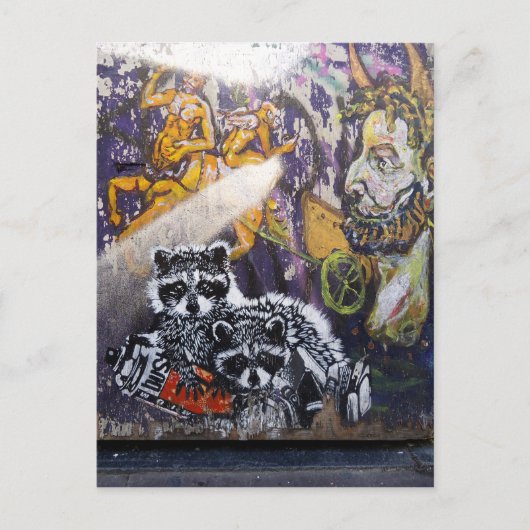 アムステルダム　グラフィティ　ストリートアート　Ｎｏ．１　－　ラッコ ポストカード (正面)