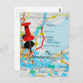 アムステルダム，ザネダーランズ ポストカード (正面/裏面)