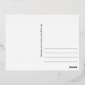 アムステルダム、シリーズから訪問… 箔シーズンポストカード (裏面)