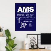 アムステルダム・スキポール空港 AMS ポスター (ホームオフィス)