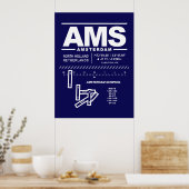 アムステルダム・スキポール空港 AMS ポスター (キッチン)