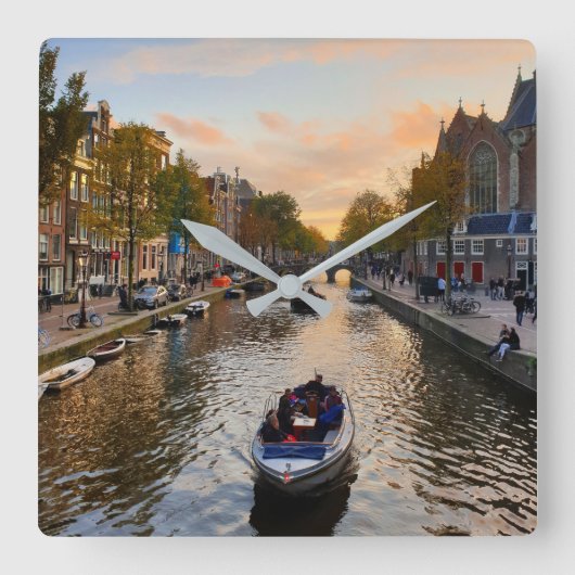 アムステルダム スクエア壁時計 (正面)