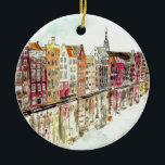 アムステルダム セラミックオーナメント<br><div class="desc">アムステルダムカラフルの建物</div>