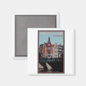 アムステルダム – ライツェストラットキーザースグラハット マグネット (正面/裏面)