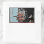 アムステルダム – ライツェストラットキーザースグラハット 長方形シール (バッグ)