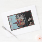 アムステルダム – ライツェストラットキーザースグラハット 長方形シール (封筒)