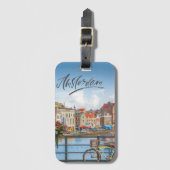 アムステルダム ラゲッジタグ (正面縦)