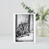 アムステルダム，自転車，休日オランダ ポストカード (スタンド正面)