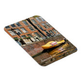 アムステルダム、運河、木靴船 マグネット (右側)