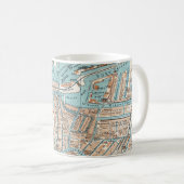 アムステルダム(1905年)のヴィンテージの地図 コーヒーマグカップ (正面右)
