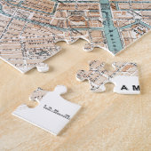 アムステルダム(1905年)のヴィンテージの地図 ジグソーパズル (側面)