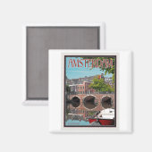 アムステルダム – Keizersgracht-RGrachtCentrum マグネット (正面/裏面)