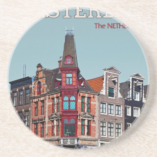 アムステルダム- Leidsestraat - Keizersgracht コースター (正面)