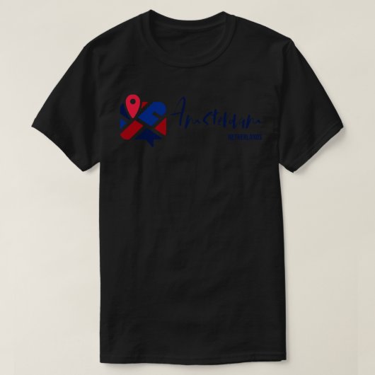 アムステルダム Tシャツ (デザイン正面)