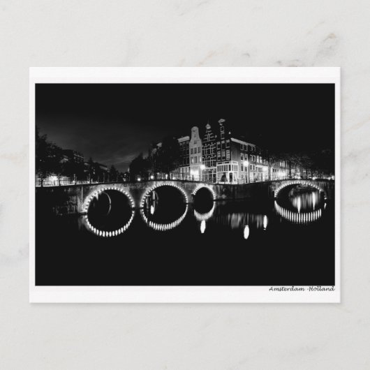 アムステルダムKeizersgracht、はがき ポストカード (正面)