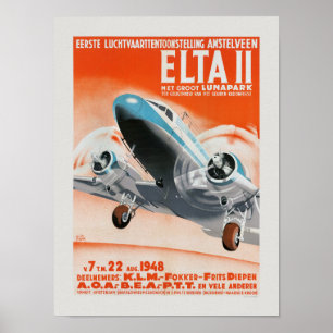 アムステルベンELTA IIオランダビンテージポスター1948 ポスター