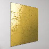 アムスモダンタエレガントステルダムのギフトマップ、オランダ 箔ポスター (レイダウン)