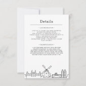 アムス結婚ダムの |ゲスト詳細招待状 招待状 (正面)