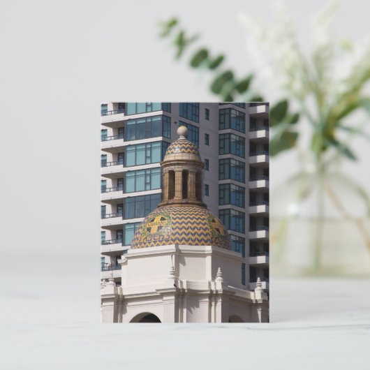 アムトラックトレインのサンディエゴのサンタフェデポ ポストカード (スタンド正面)