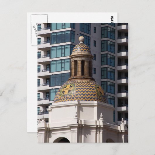 アムトラックトレインのサンディエゴのサンタフェデポ ポストカード (正面/裏面)