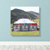 アムドチベットテント キャンバスプリント (インサイチュ (ウッドフロア))