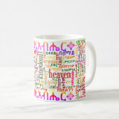 アムハラ語のየአባታችንሆይጸሎትのマグの私達の父の祈りの言葉 コーヒーマグカップ (正面右)