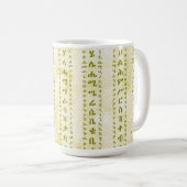 アムハラ語 フィデル 古羊皮紙 コーヒーマグカップ (正面右)