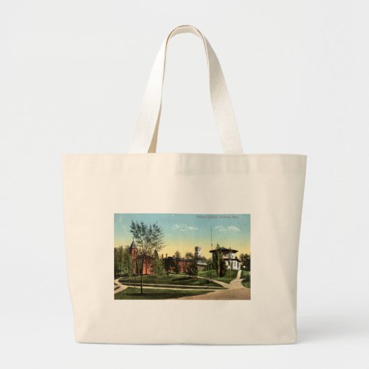 アムハーストの大学Reproのヴィンテージ1912年 ラージトートバッグ (正面)