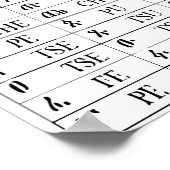 アムハ学リック文字 |文字 ポスター (角)