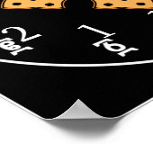 アムハ学リック聖書クロスエチオピアメッケル時計 ポスター (角)