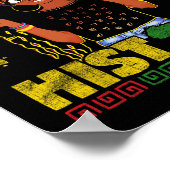 アムブラックヒストリー月ガールズアフロ子供へアメリカ ポスター (角)