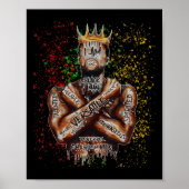 アムブラックマンと私はキングブラックヒストリアフリカM ポスター (正面)