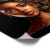 アムマイブラックガール魔法ブラックヒストリー月Afr ポスター (角)