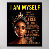 アムマイブラックガール魔法ブラックヒストリー月Afr ポスター (正面)