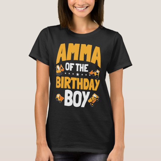 アムマオブザ誕生日ボーイ建築労働者Bday Tシャツ (正面)