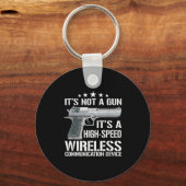 アムモおもしろいガンラバーズことわざガンオーナーギフトアイディア キーホルダー (正面)