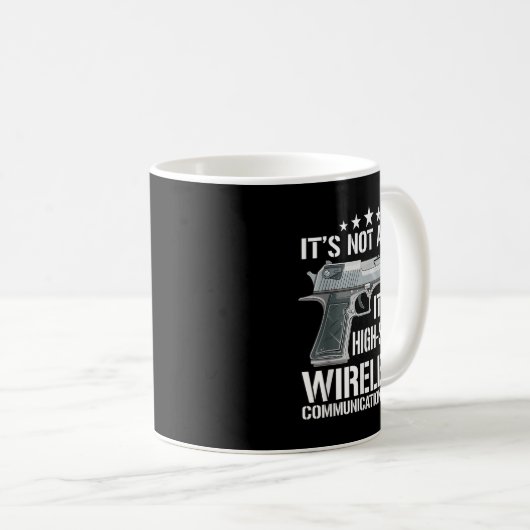 アムモおもしろいガンラバーズことわざガンオーナーギフトアイディア コーヒーマグカップ (正面右)
