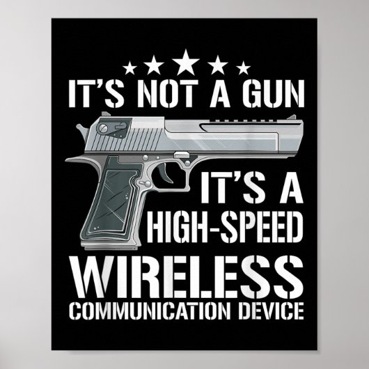 アムモおもしろいガンラバーズことわざガンオーナーギフトアイディア ポスター (正面)