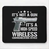 アムモおもしろいガンラバーズことわざガンオーナーギフトアイディア マウスパッド (正面)