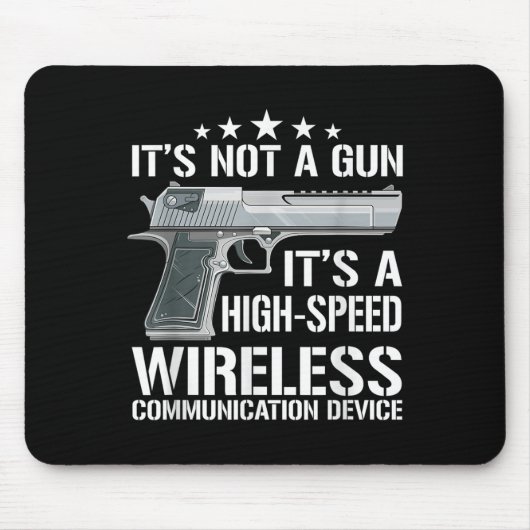 アムモおもしろいガンラバーズことわざガンオーナーギフトアイディア マウスパッド (正面)