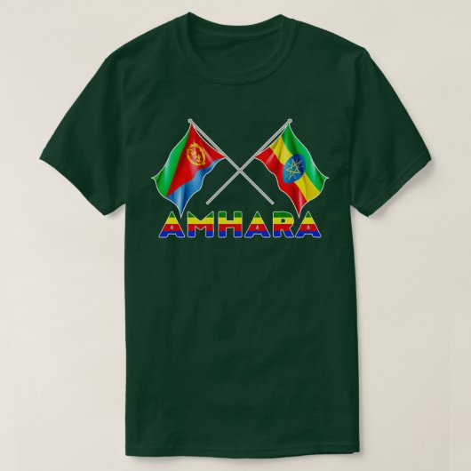 アムラエチオピアEriteaアビシニアアフリカデザイン Tシャツ (デザイン正面)