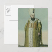 アムラス（ムラド） III (1546-95)スルタン1574-95，から ポストカード (正面/裏面)