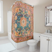 アムリトサーパンジャブノースインディアンラグプリント シャワーカーテン (インサイチュ)