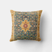 アムリトサーパンジャブノースウエストインディアンラグプリント クッション (裏面)