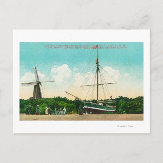 アムンセンの北極圏の眺め ポストカード (正面)