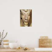 アムン寺院のアメニピス4世のバスト ポスター (キッチン)