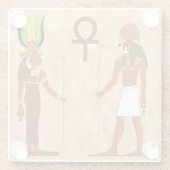 アムン・ラ・アンド・イシス ガラスコースター (裏面)