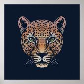 アムールジャガーワイルドライフプリント |ジャガープリント ポスター (正面)