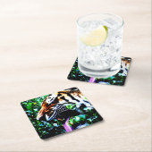 アムールタイガーのコースタクナ スクエアペーパーコースター (インサイチュ)